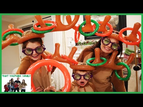 Reindeer Ring Toss / That YouTub3 Family I Family Channel - Популярные видеоролики!