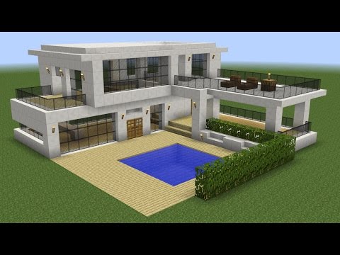 Minecraft - How to build a modern house 5 - Популярные видеоролики!