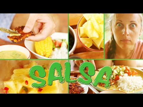 Рецепт: Ананасовая сальса и вегетарианские котлетки из овощей - Популярные видеоролики!