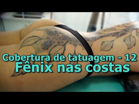 Cobertura de tatuagem - 12 Fênix nas costas By Jack5 - Популярные видеоролики!