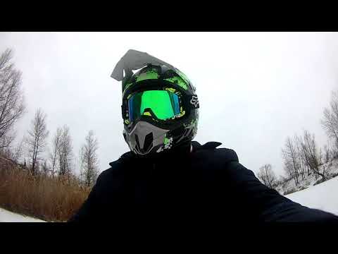 Зимний отжиг на скутере - Популярные видеоролики!