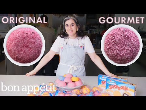 Pastry Chef Attempts to Make Gourmet Sno Balls | Gourmet Makes | Bon Appétit - Популярные видеоролики!