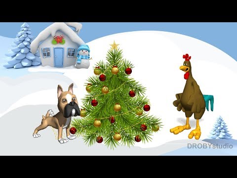 Прикольная видео открытка С Новым Годом. Новый 2018 Год Собаки - Популярные видеоролики!