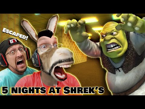 5 Nights at Shrek's Hotel with DONKEY! (FGTeeV Funny Scary Game) - Популярные видеоролики!