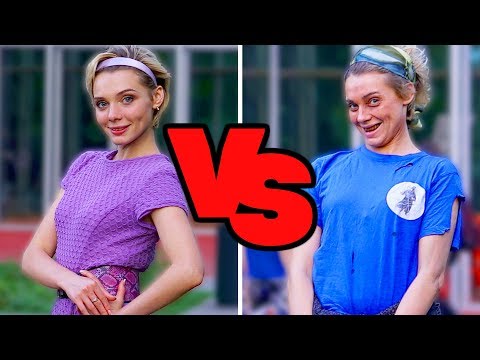 КРАСОТКА vs БОМЖИХА / ПРАНК (пикап от девушки) - Популярные видеоролики!