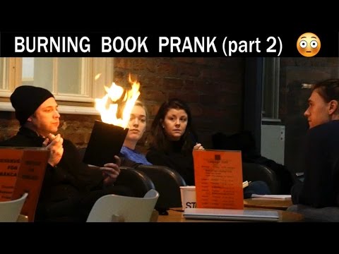 Burning Book Prank🔥 (in the Royal Library) - Julien Magic - Популярные видеоролики!