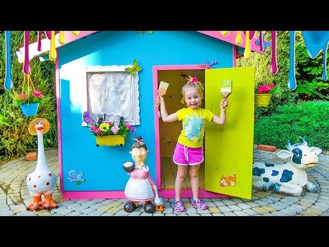 Детский игровой домик своими руками / Colorful playhouse for kids - Популярные видеоролики!