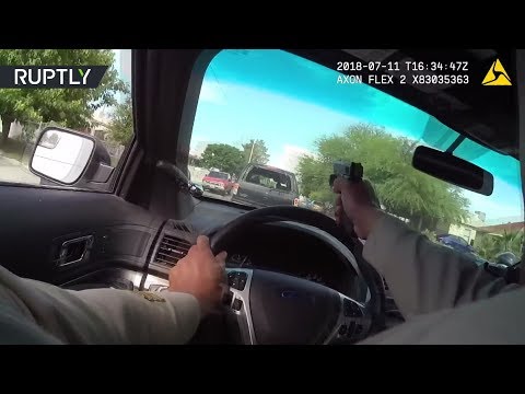 Погоня и выстрелы в Лас-Вегасе: видео работы полиции в стиле голливудского боевика - Популярные видеоролики!