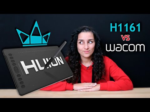 Графический планшет для ретуши. Обзор Huion H1161 и сравнение с Wacom - Популярные видеоролики!