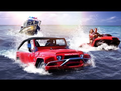 Единственный в РФ плавающий джип и квадроцикл! Watercar и Quadski - Популярные видеоролики!