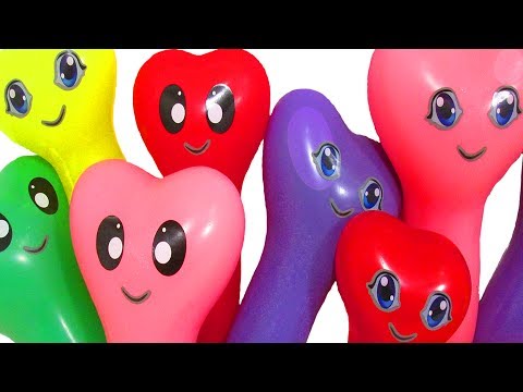 Воздушные шарики с водой Учим цвета для детей Развивающее видео Песня Семья пальчиков Лопаем шарики - Популярные видеоролики!