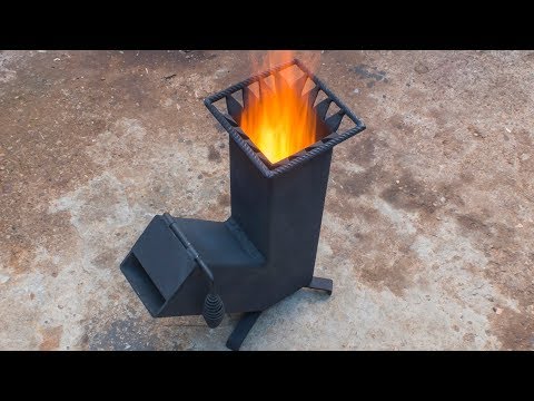 Homemade wood burning Rocket stove - Популярные видеоролики!