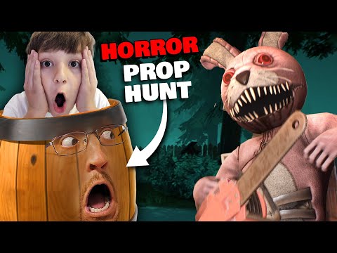Prop Hunt with Monsters!  I Chose the Wrong Place to Hide! (FGTeeV Horror Night) - Популярные видеоролики!