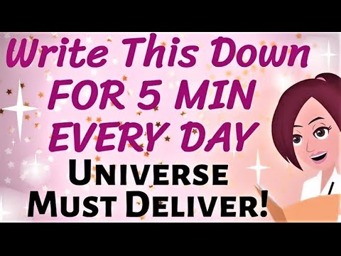 Abraham Hicks - WRITE THIS DOWN FOR 5 MINUTES EVERY DAY ~ UNIVERSE MUST DELIVER! - Law of Attraction - Популярные видеоролики!