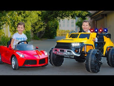 Tema ride on cars Fun Playtime with cars and toys - Популярные видеоролики!