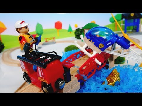 Детский мультик с игрушками - Спасаем вертолёт – Поезда Брио. - Популярные видеоролики!