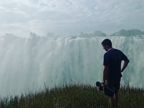 Африка. Водопад Виктория. Замбия и Зимбабве. Банджи в водопад. - Популярные видеоролики!