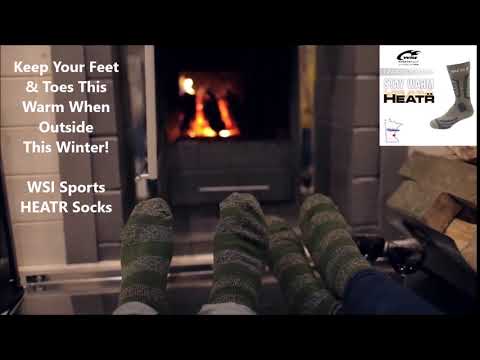 Keep Your Feet And Toes Warm This Winter - Made In USA Cold Weather Socks - WSI HEATR - Популярные видеоролики!