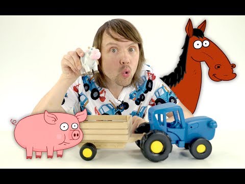 ЗВЕРИ ЕДУТ В КУЗОВЕ НА ФЕРМУ - Какое животное лишнее - Поиграйка для детей с Синим трактором - Популярные видеоролики!