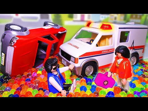 New Car Toy Adventures Cartoon | Cars for kids – Ambulance, Rescue, Police helicopter, Pickup truck - Популярные видеоролики!