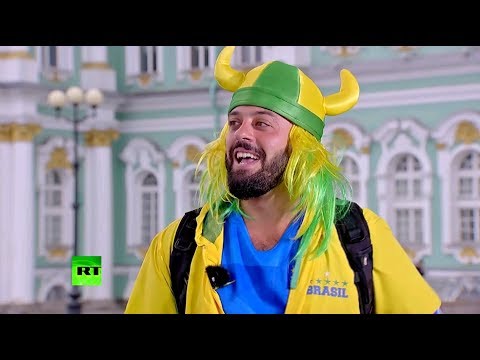 Болельщик — автор мема про Россию побывал в эфире RT - Популярные видеоролики!