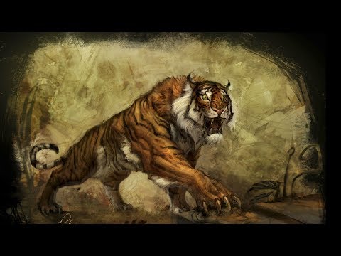 Доисторический мир Древние животные Саблезубый тигр HD - Популярные видеоролики!
