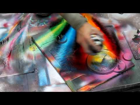 Technically perfect spray painting in Rome, Italy - HD720p - Популярные видеоролики!