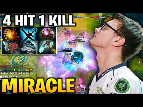 MIRACLE OD 4 Hits 1 Kill - But His Team Carrier Is too Bad - Популярные видеоролики!