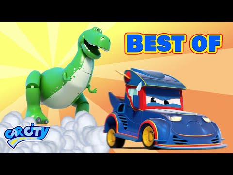 Лучшие мультфильмы о динозаврах- мультфильмы для детей с грузовиками и животными - Популярные видеоролики!