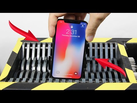 Experiment Shredding Apple Iphone X And Toys So Satisfying | The Crusher - Популярные видеоролики!