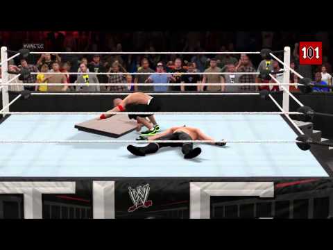 TLC 2014  John Cena vs Seth Rollins   Table Match! - Популярные видеоролики!
