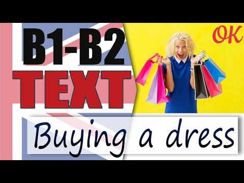 Buying a dress - Покупка платья  📘 Intermediate English text | - Популярные видеоролики!