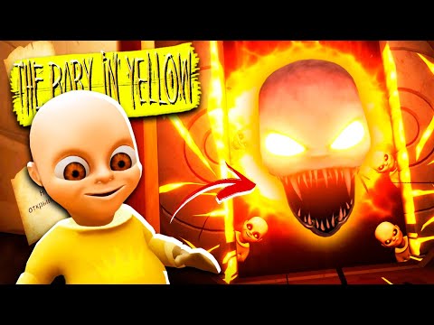 РЕБЕНОК В ЖЕЛТОМ ВЕРНУЛСЯ ИЗ АДА! Полное ПРОХОЖДЕНИЕ The Baby In Yellow - Популярные видеоролики!