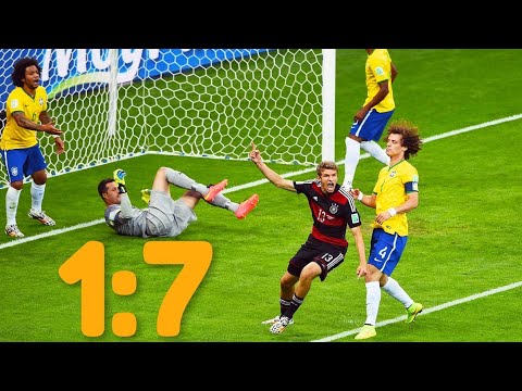 Бразилия - Германия 1-7 Полуфинал Чемпионата Мира 2014 Бразилия - Германия 2014 Brazil vs Germany - Популярные видеоролики!