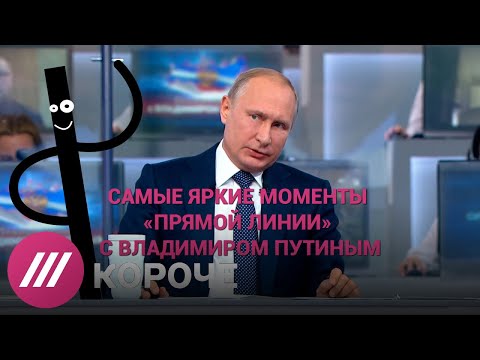 «Прямая линия» Путина за 4 минуты. Самые яркие моменты - Популярные видеоролики!