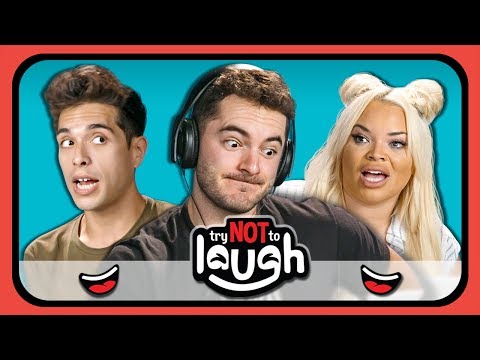 YouTubers React to Try to Watch This Without Laughing or Grinning #22 - Популярные видеоролики!