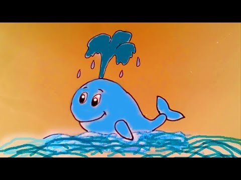 Добрый кит -Как нарисовать кита видео - Популярные видеоролики!