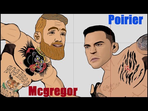 Конор Макгрегор Дастин Порье 2 анимация мультфильм Poirier vs Mcgregor UFC 257 - Популярные видеоролики!