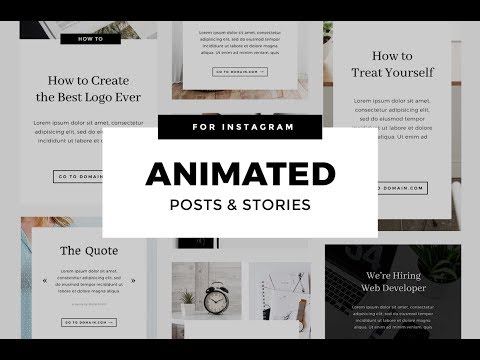 How to create animated Instagram Stories & Posts - Популярные видеоролики!
