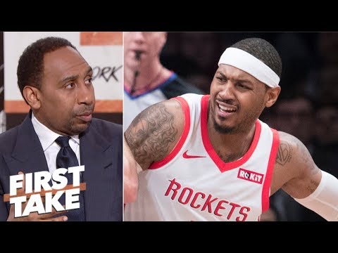 Carmelo Anthony should go to Lakers, Heat or just retire - Stephen A. | First Take - Популярные видеоролики!