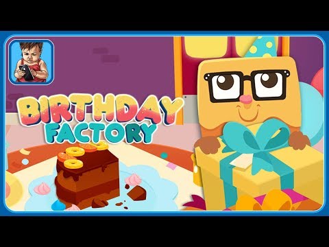 Готовим подарки и угощения на Фабрике Дня Рождения в игре Birthday Factory: для малышей - Популярные видеоролики!