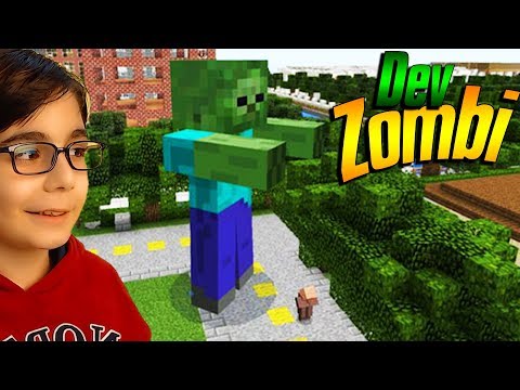 DEV ZOMBİ !!! | Minecraft: Yapı Kapışmaları - Giant Zombie - Популярные видеоролики!