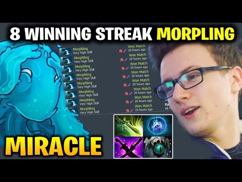 Miracle 8 Winning Streak with Morphling - UNDEFEATABLE - Популярные видеоролики!