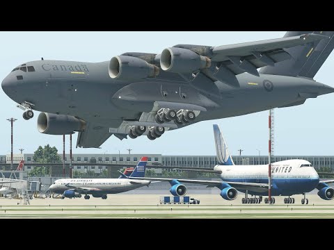 Невероятный Взлёт Самого Большого САМОЛЁТА в Мире! - AN 225, AIRBUS A380, BOEING 747 - Популярные видеоролики!