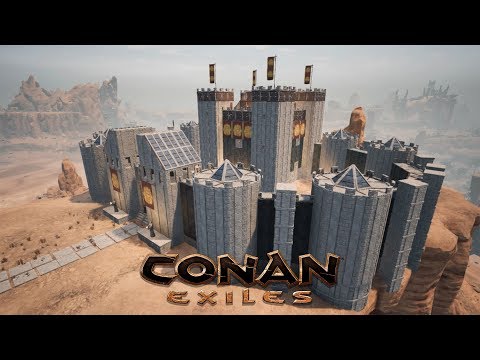 Conan Exiles - Building the White Keep 🏰 (Speed Build) - Популярные видеоролики!
