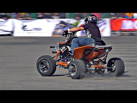 Sick Quad Stunts on KTM 525XC - Популярные видеоролики!