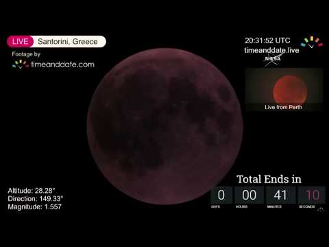 Кровавая луна с обсерваторий 2018 - Популярные видеоролики!