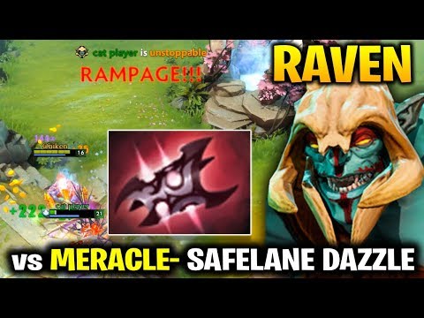 Raven RAMPAGE Huskar vs Meracle- Dazzle Safelane - Are you Serious? - Популярные видеоролики!