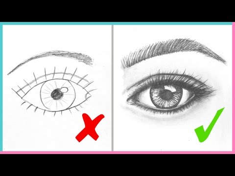 DOs & DON'Ts: How to Draw Realistic Eyes Easy Step by Step | Art Drawing Tutorial - Популярные видеоролики!