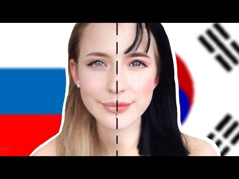🇷🇺Русский Макияж vs Корейский Макияж 🇰🇷 - Популярные видеоролики!
